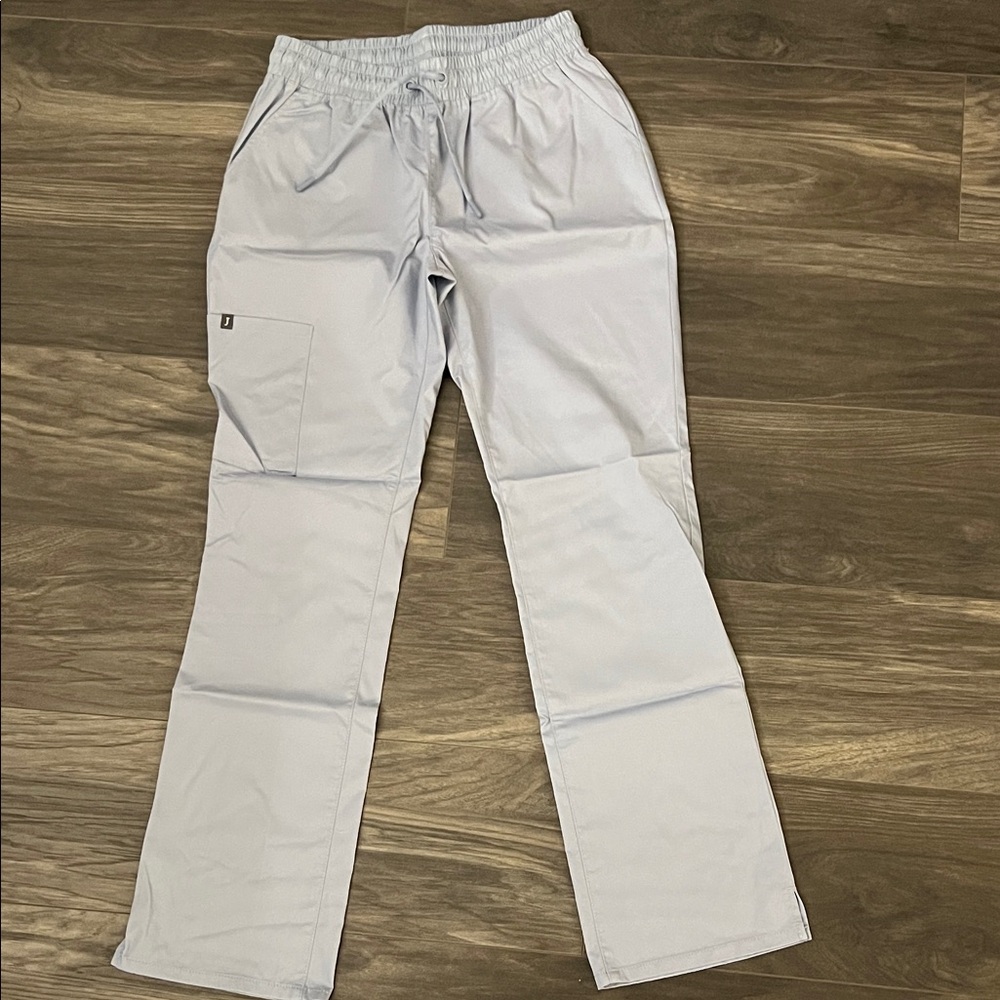 Jaanuu Blue Lavender Drawstring Scrub Pants